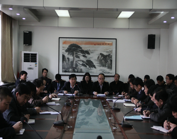 鐵運(yùn)分公司貫徹礦業(yè)公司“三會(huì)”精神會(huì)場 鐵運(yùn)分公司貫徹礦業(yè)公司“三會(huì)”精神會(huì)場