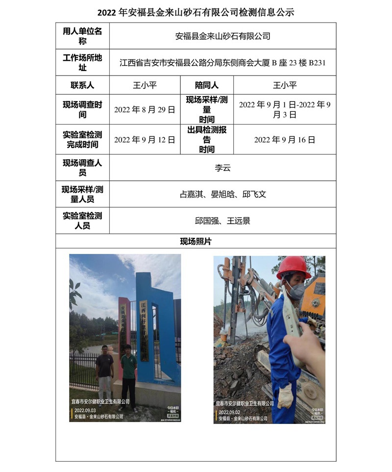 2022年安福縣金來山砂石有限公司檢測信息公示.jpg